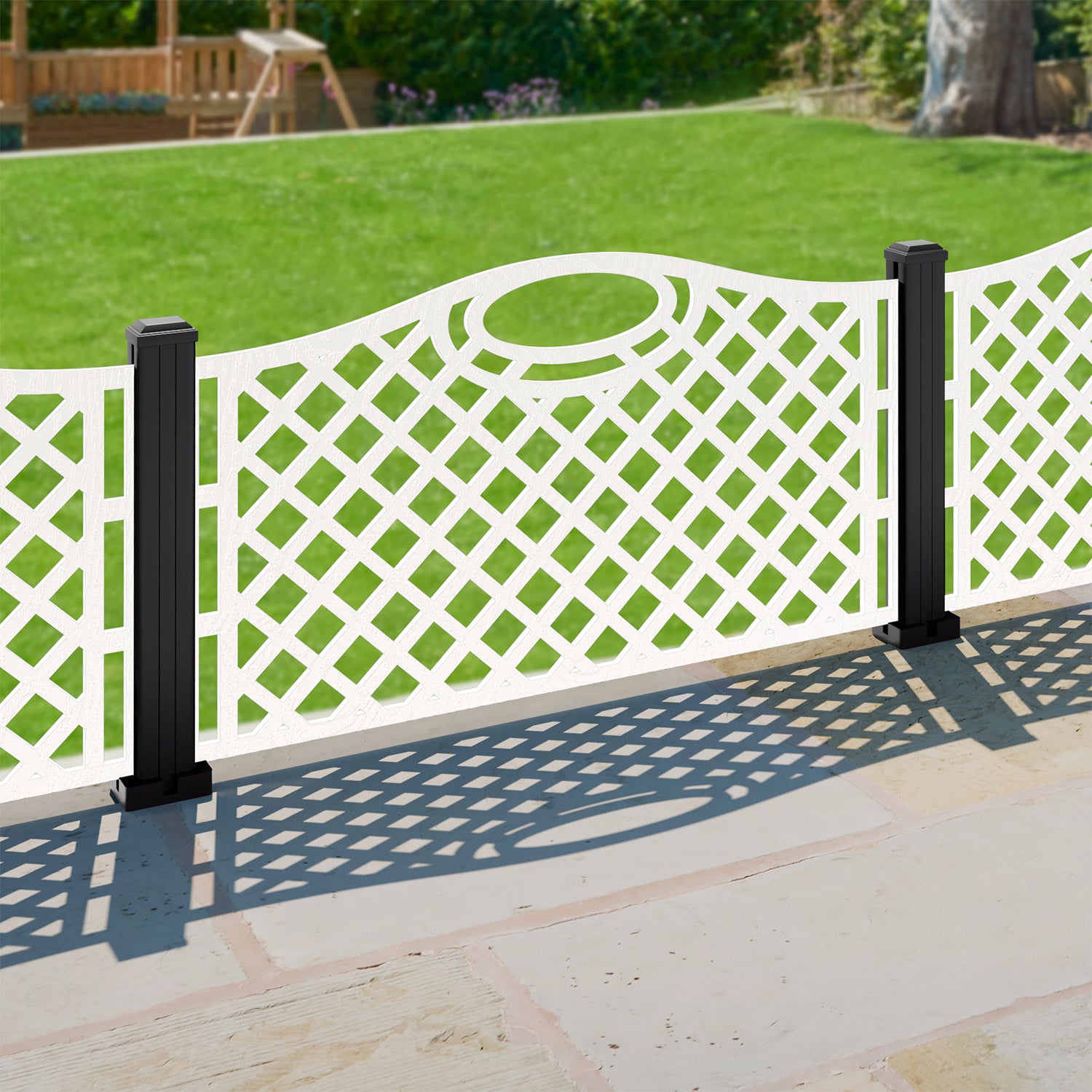 Oxford Decorative Fence - 120x60cm - with our composite posts