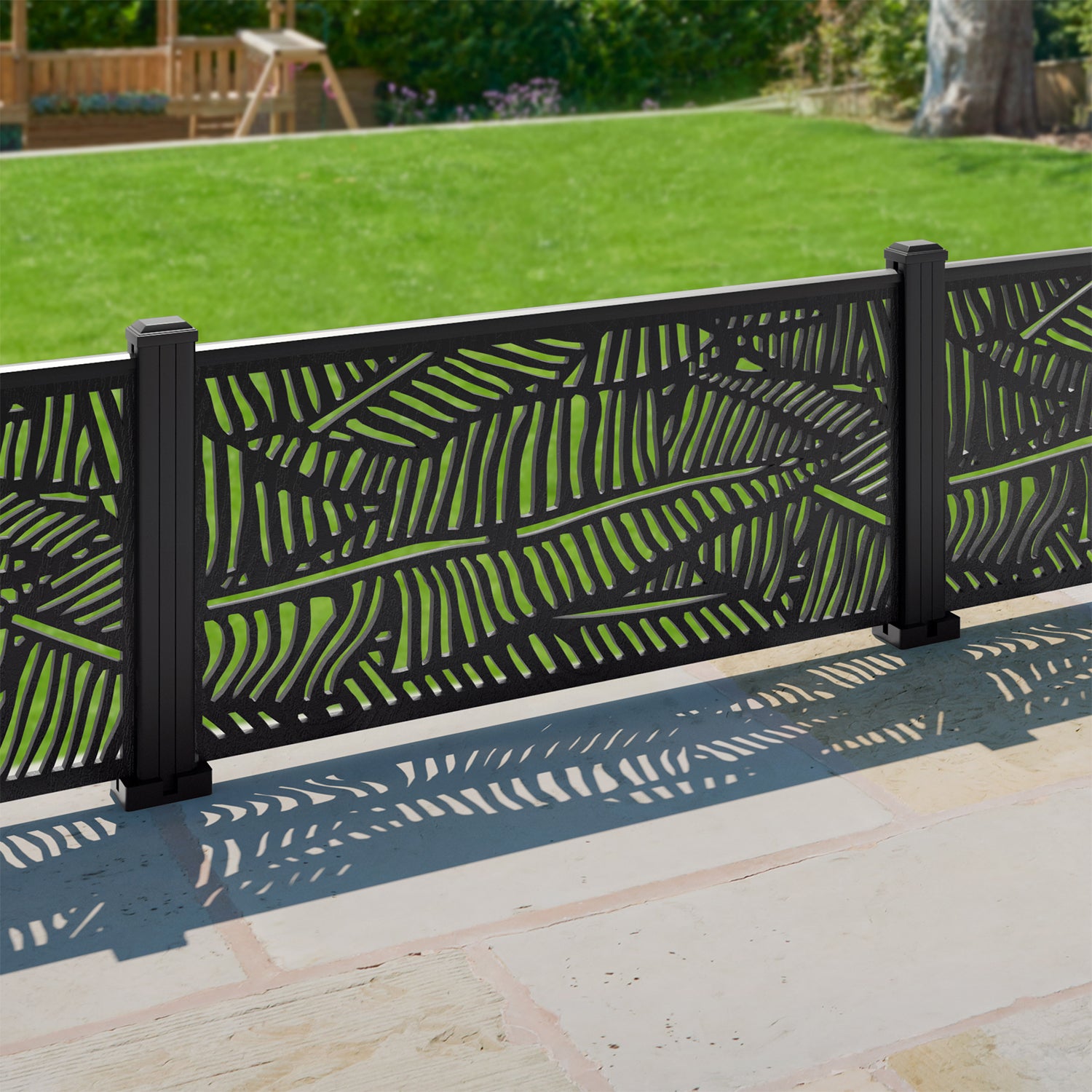 Quill Decorative Fence - 120x60cm - with our aluminium posts