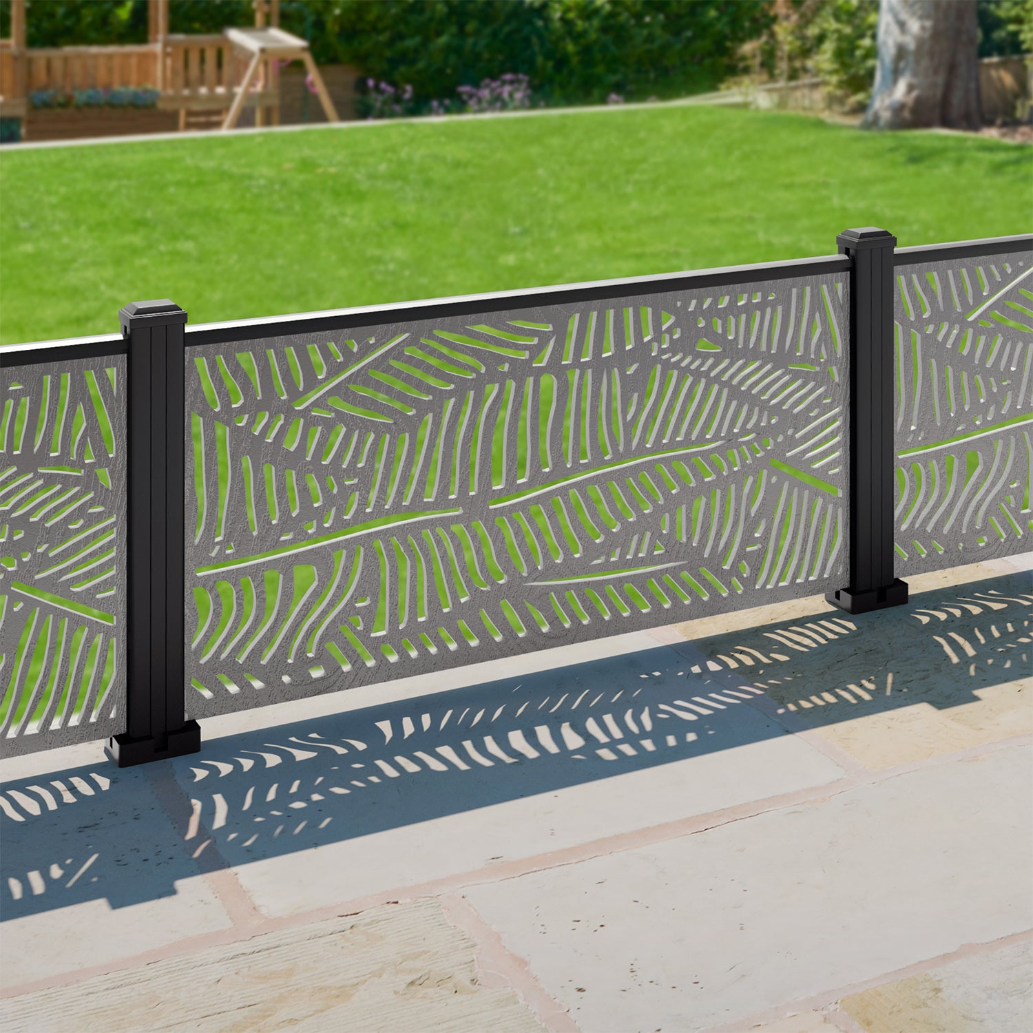 Quill Decorative Fence - 120x60cm - with our aluminium posts