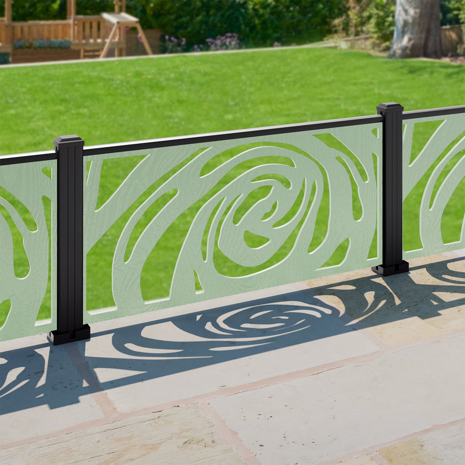 Quill Decorative Fence - 120x60cm - with our composite posts