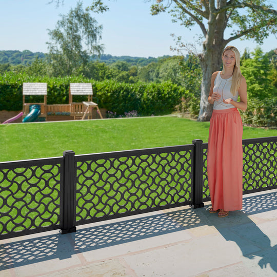 Vida Decorative Fence - 120x60cm - with our composite posts