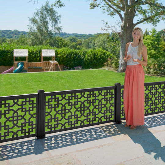 Zaria Decorative Fence - 120x60cm - with our aluminium posts