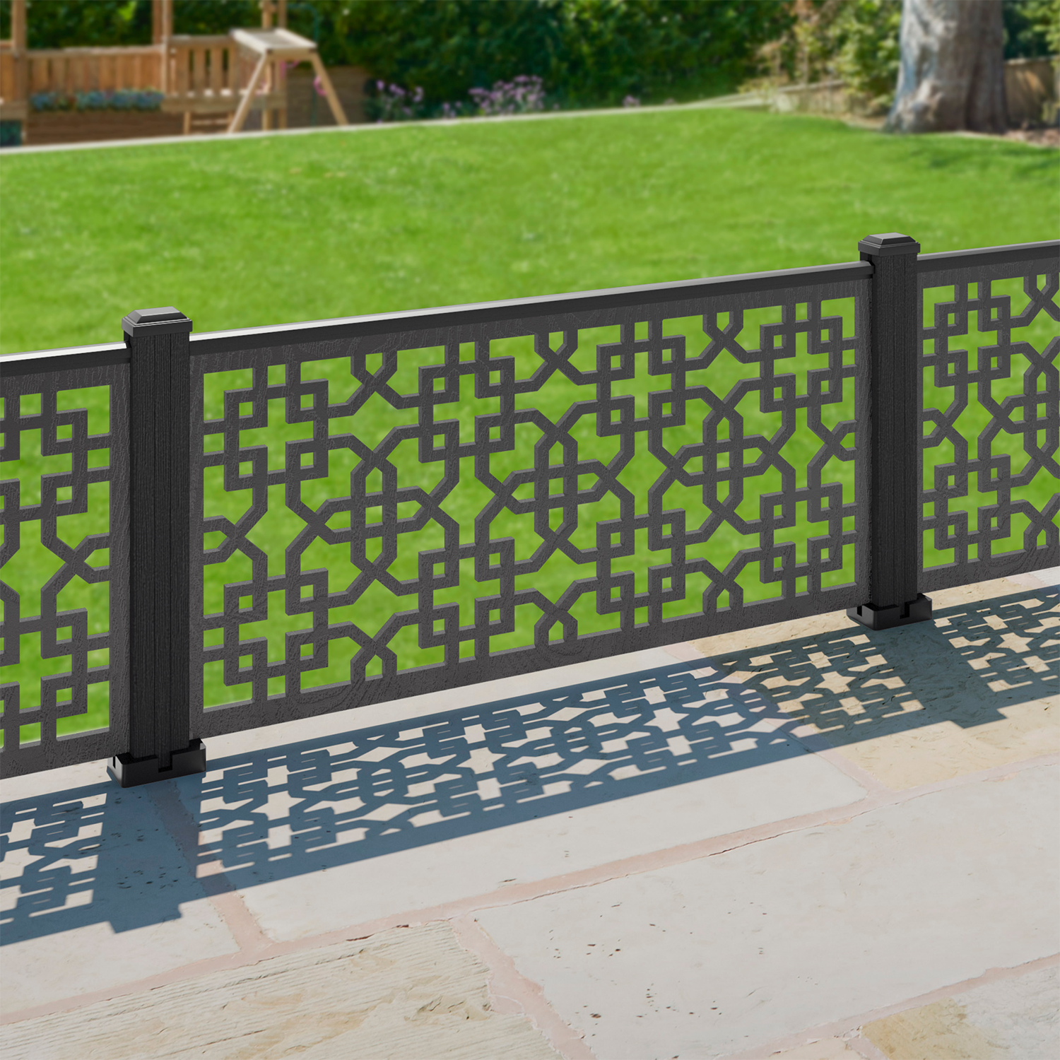 Zaria Decorative Fence - 120x60cm - with our composite posts