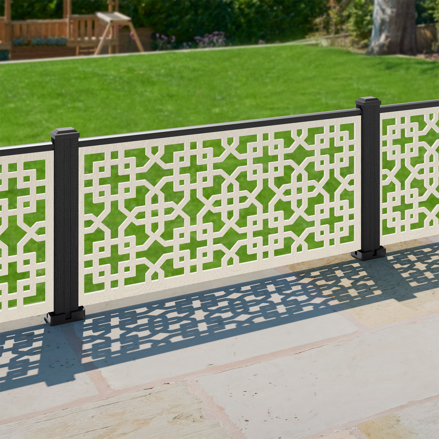 Zaria Decorative Fence - 120x60cm - with our composite posts