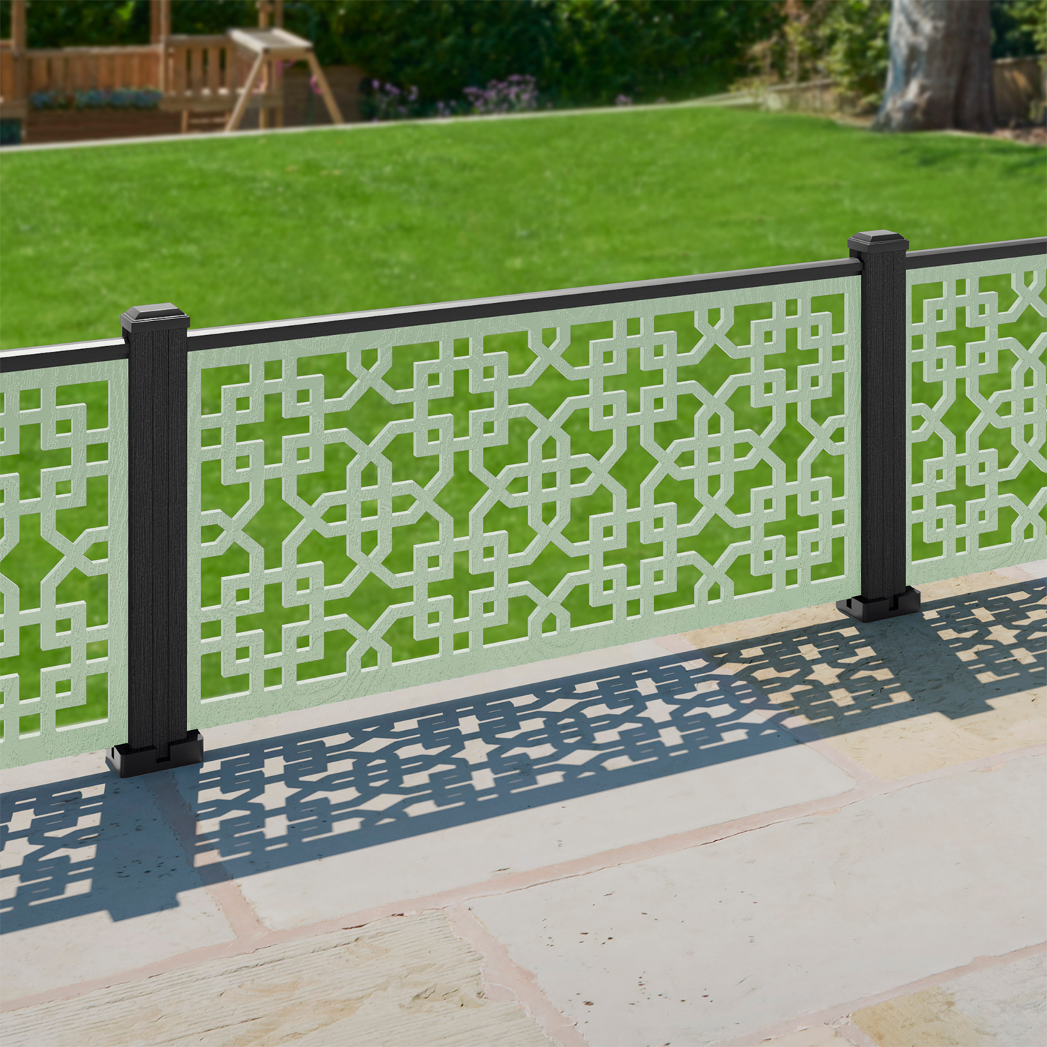Zaria Decorative Fence - 120x60cm - with our composite posts