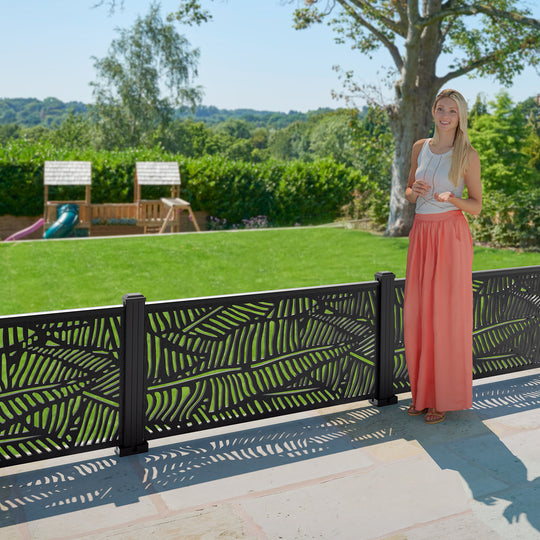 Quill Decorative Fence - 120x60cm - with our aluminium posts