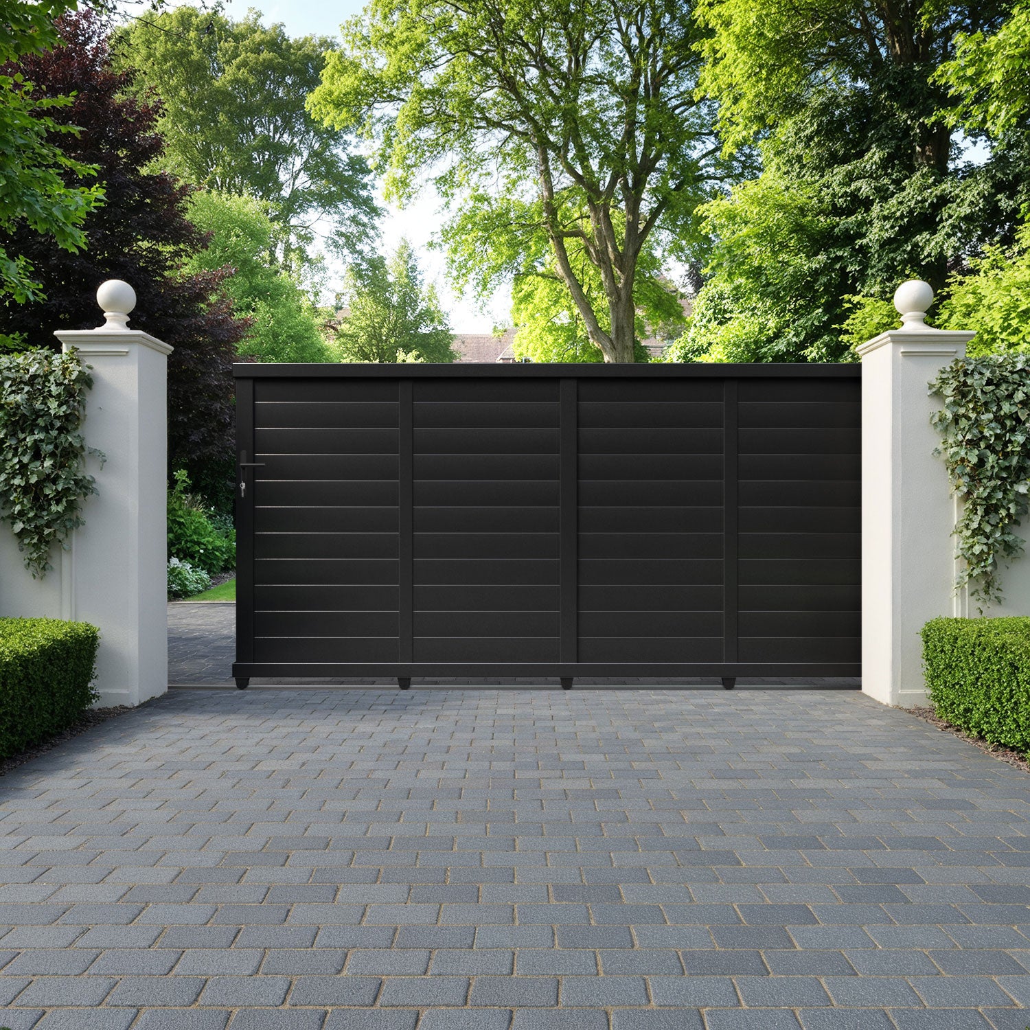 Kingsford Aluminium Sliding Straight Top Driveway Gate