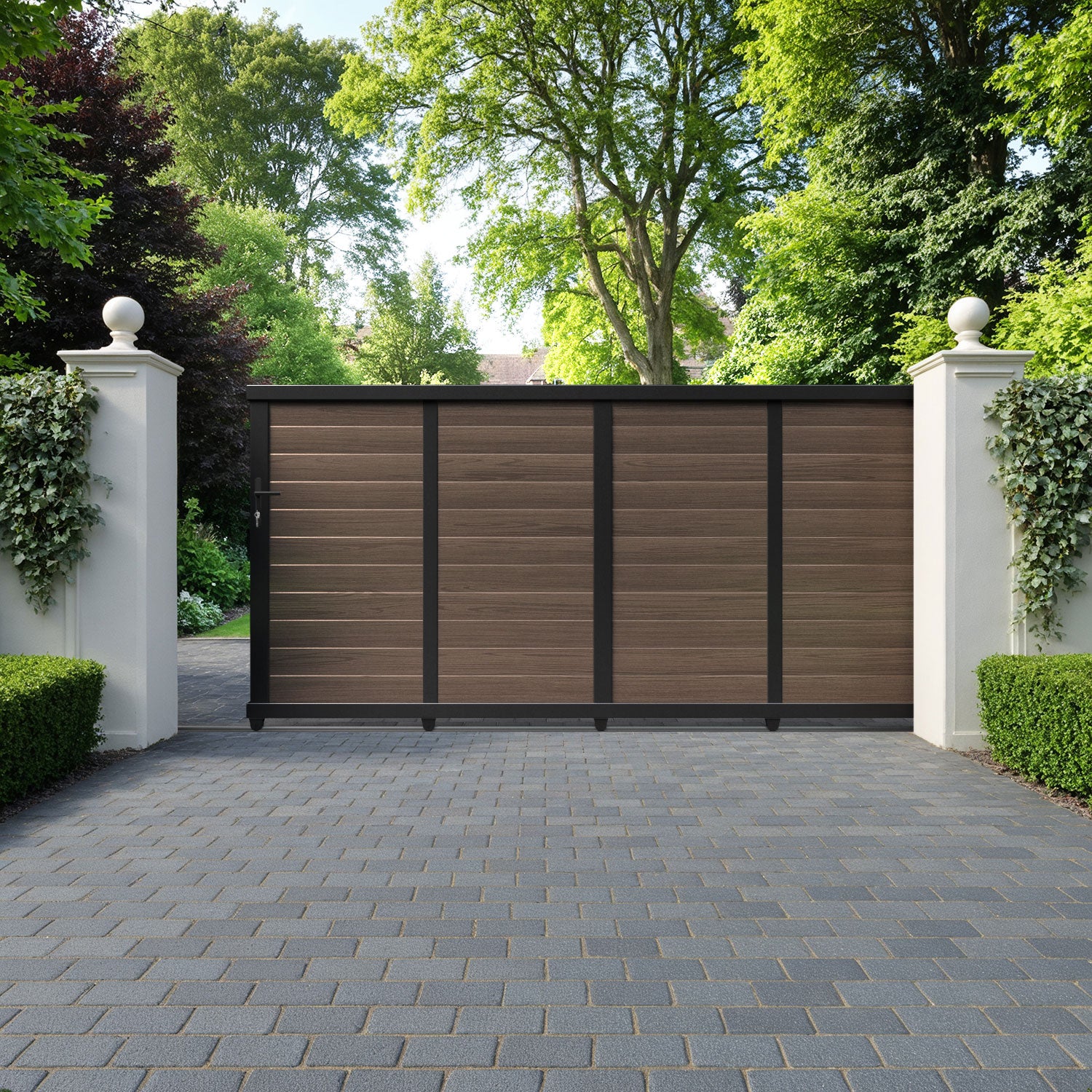 Kingsford Aluminium Sliding Straight Top Driveway Gate