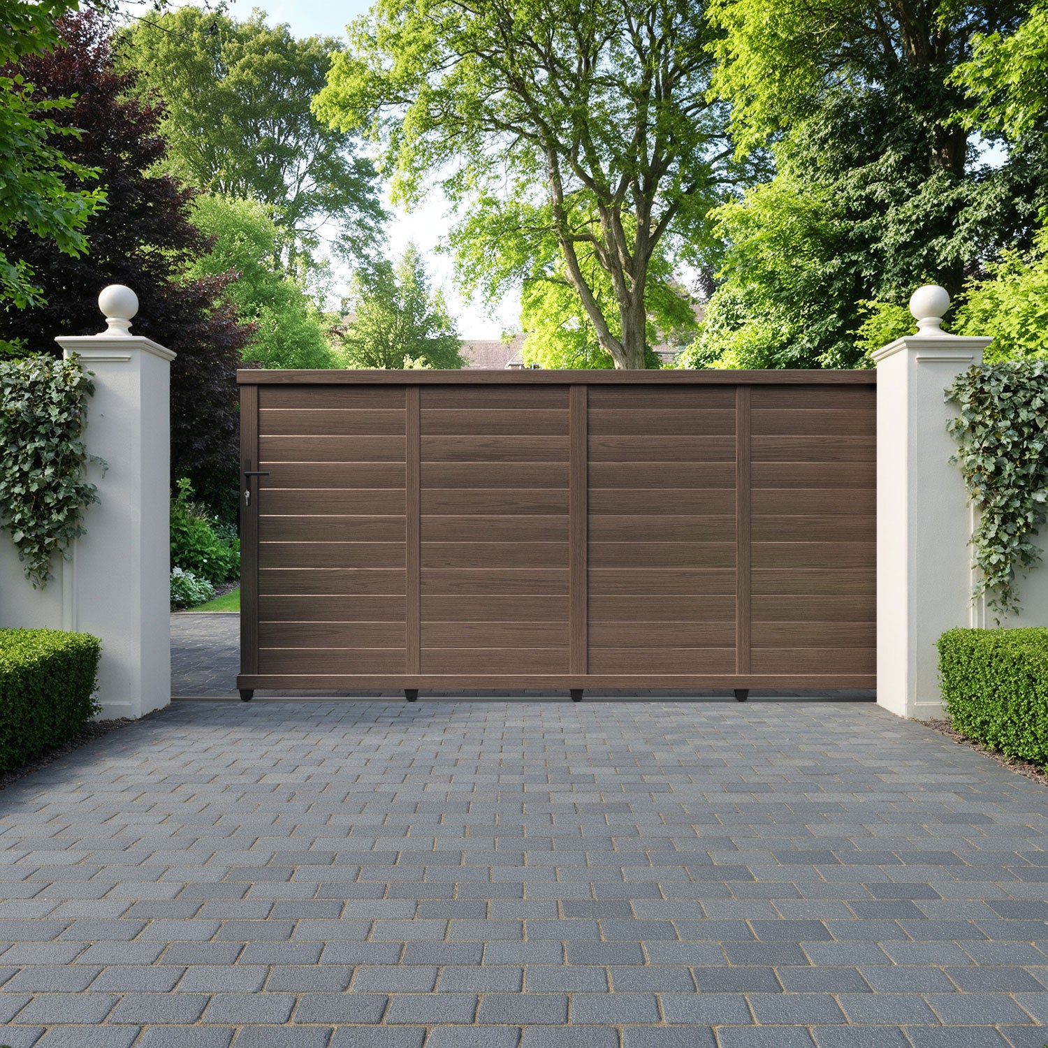 Kingsford Aluminium Sliding Straight Top Driveway Gate