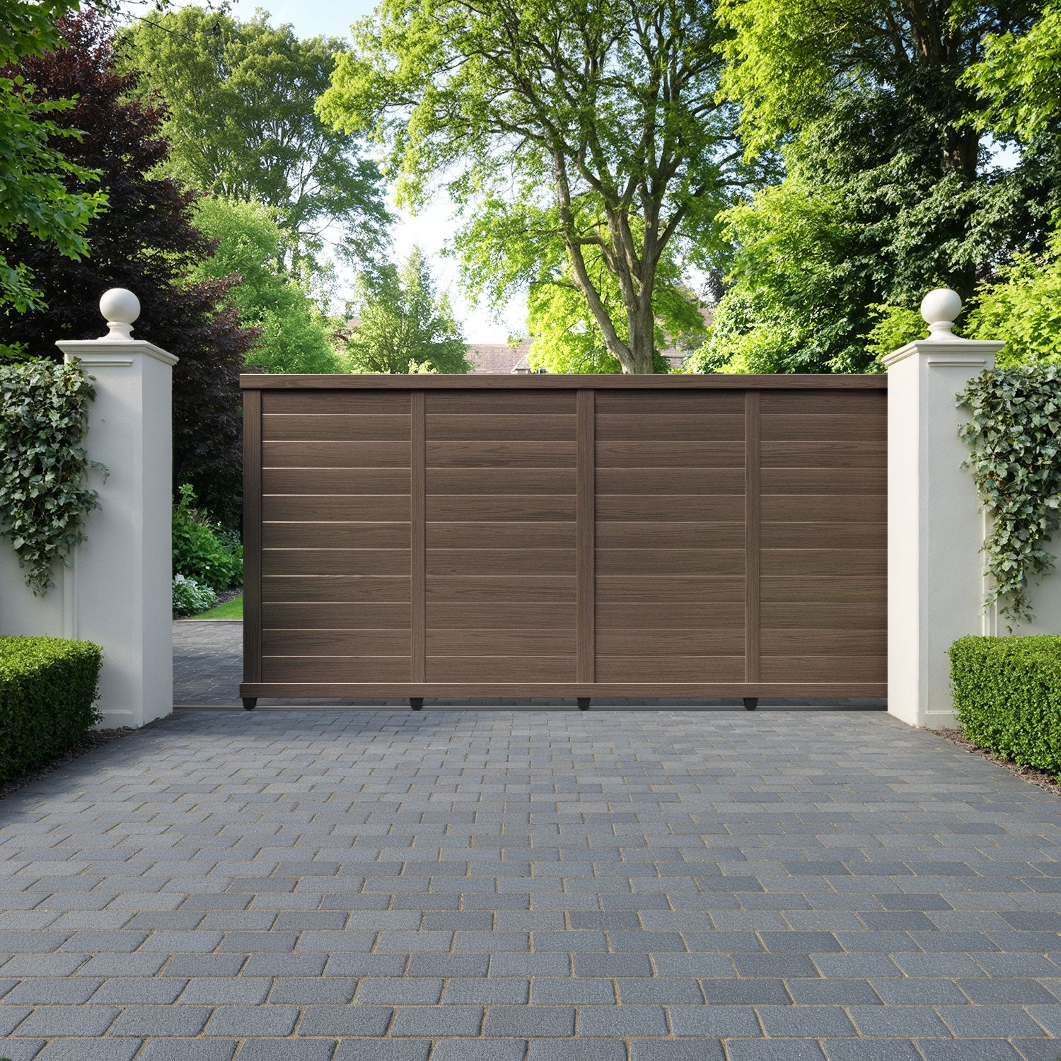 Kingsford Aluminium Sliding Straight Top Driveway Gate