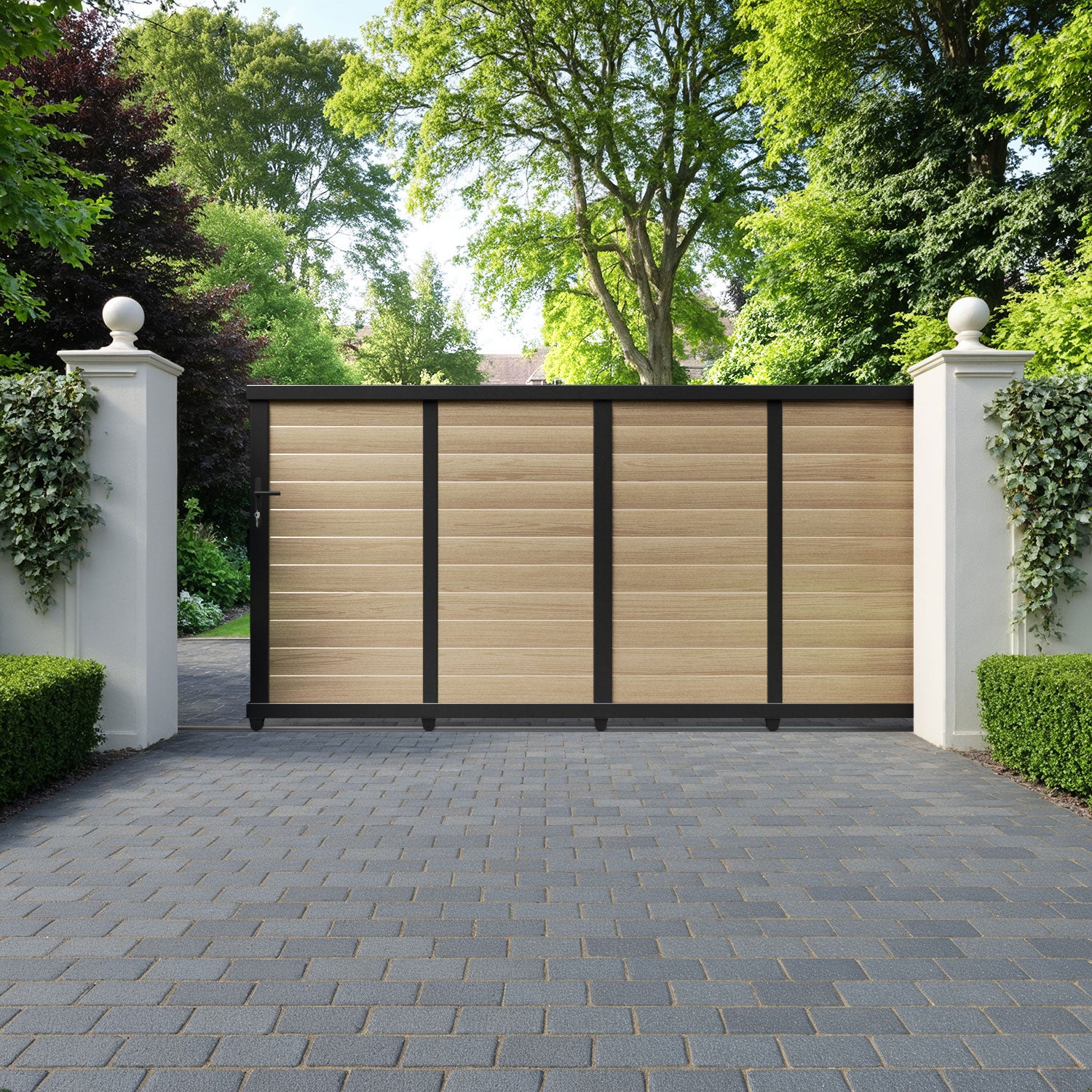 Kingsford Aluminium Sliding Straight Top Driveway Gate