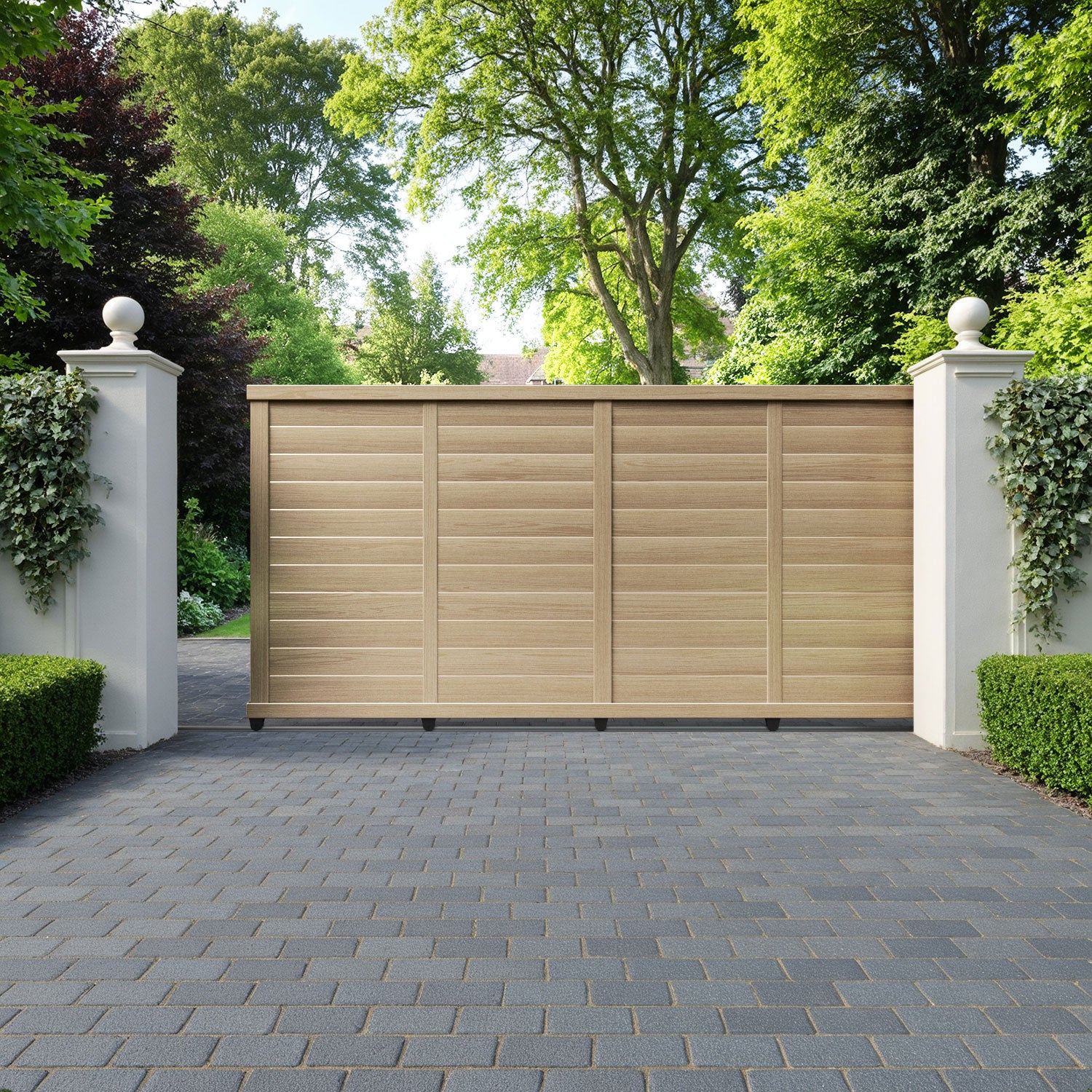 Kingsford Aluminium Sliding Straight Top Driveway Gate