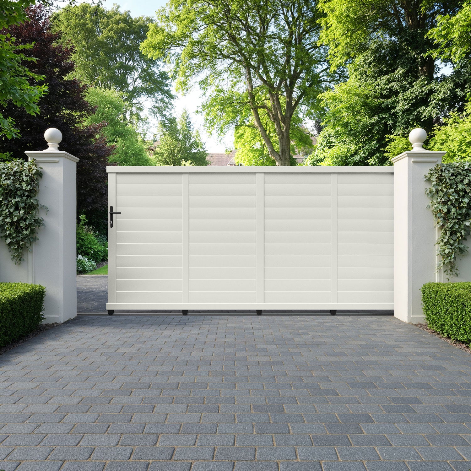 Kingsford Aluminium Sliding Straight Top Driveway Gate