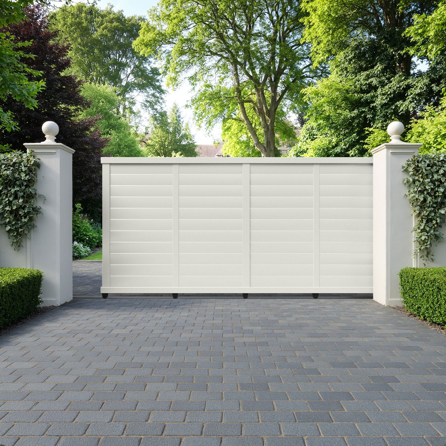 Kingsford Aluminium Sliding Straight Top Driveway Gate