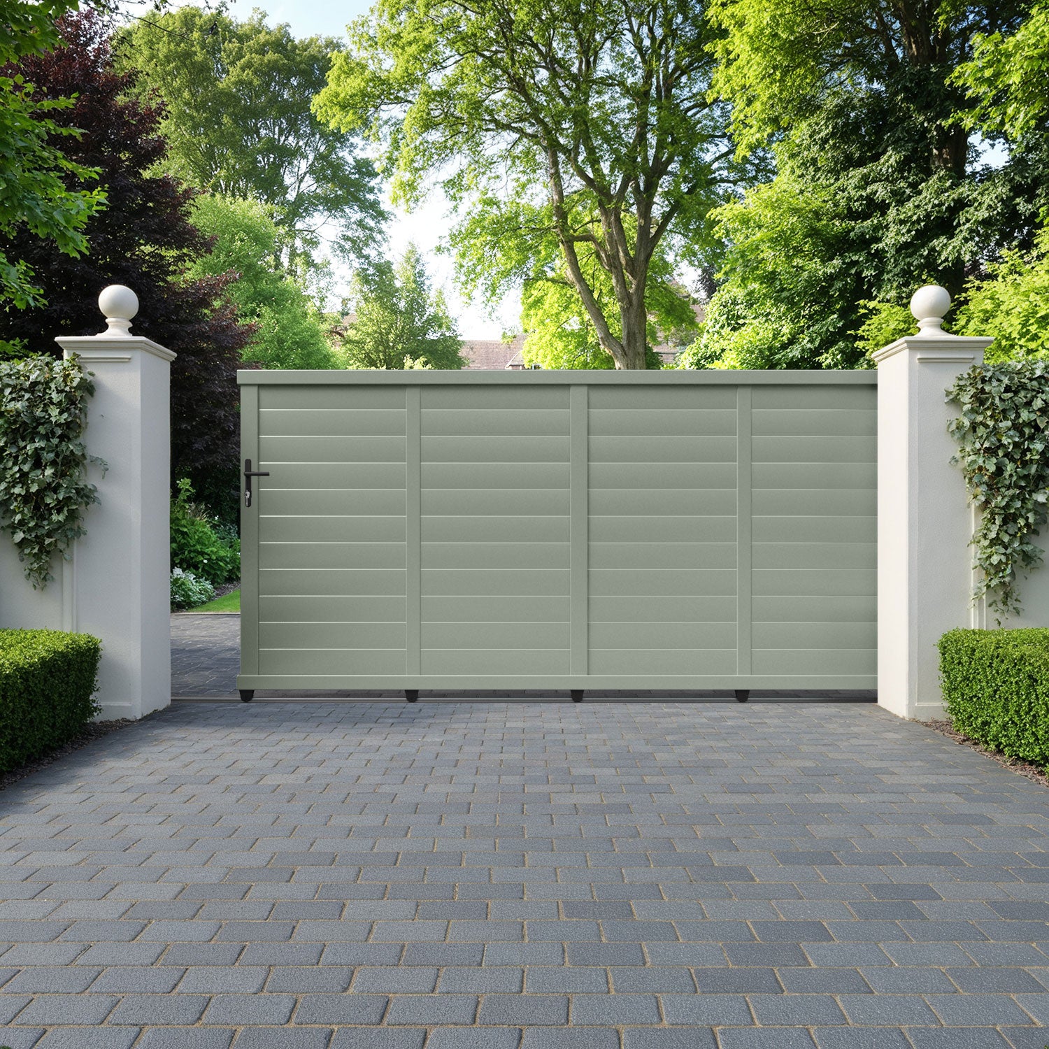 Kingsford Aluminium Sliding Straight Top Driveway Gate