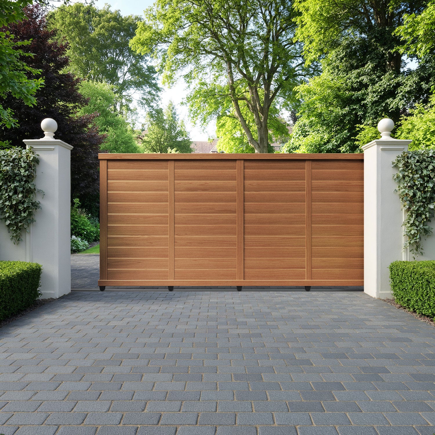 Kingsford Aluminium Sliding Straight Top Driveway Gate