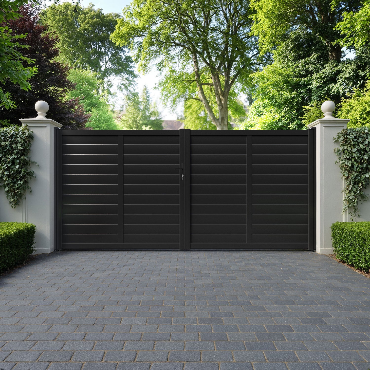 Kingsford Aluminium Straight Top Driveway Gate