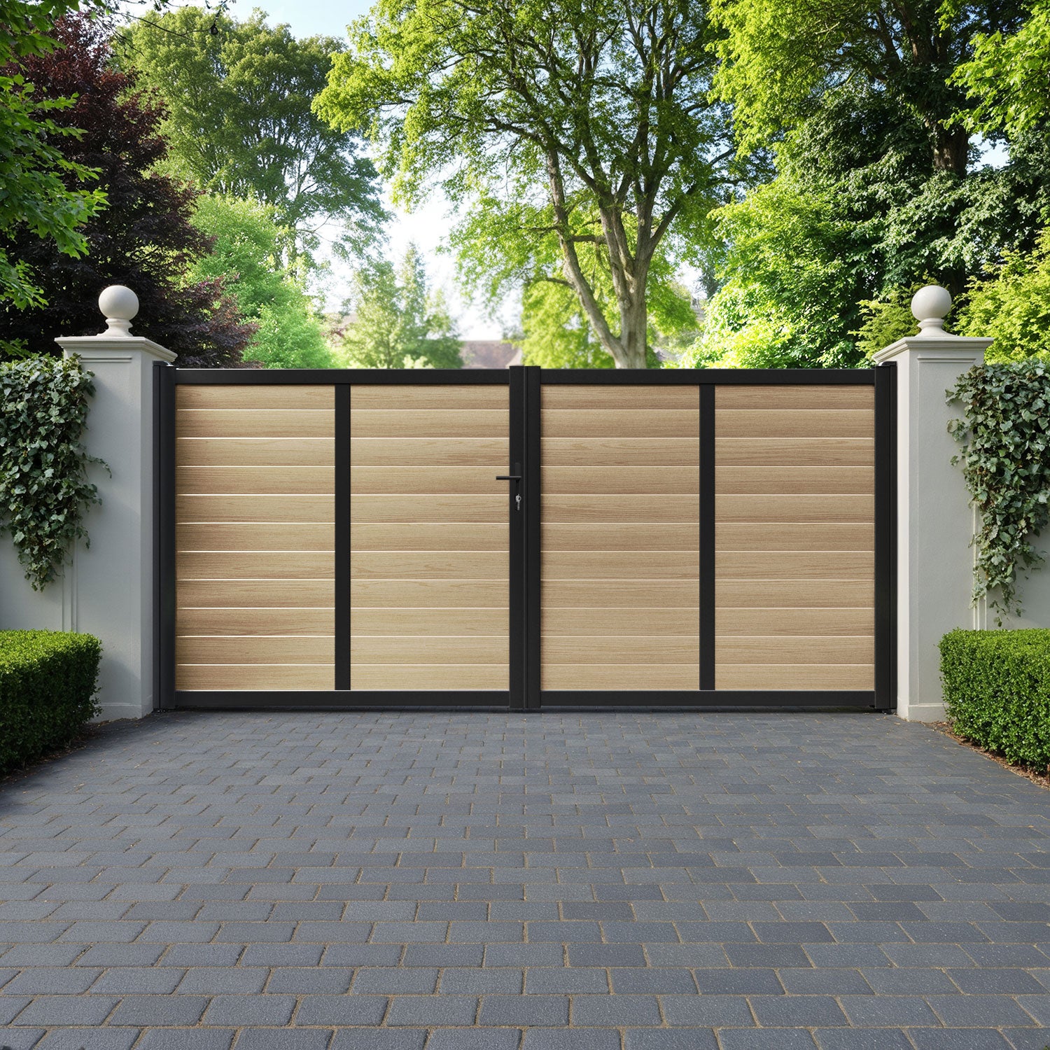 Kingsford Aluminium Straight Top Driveway Gate