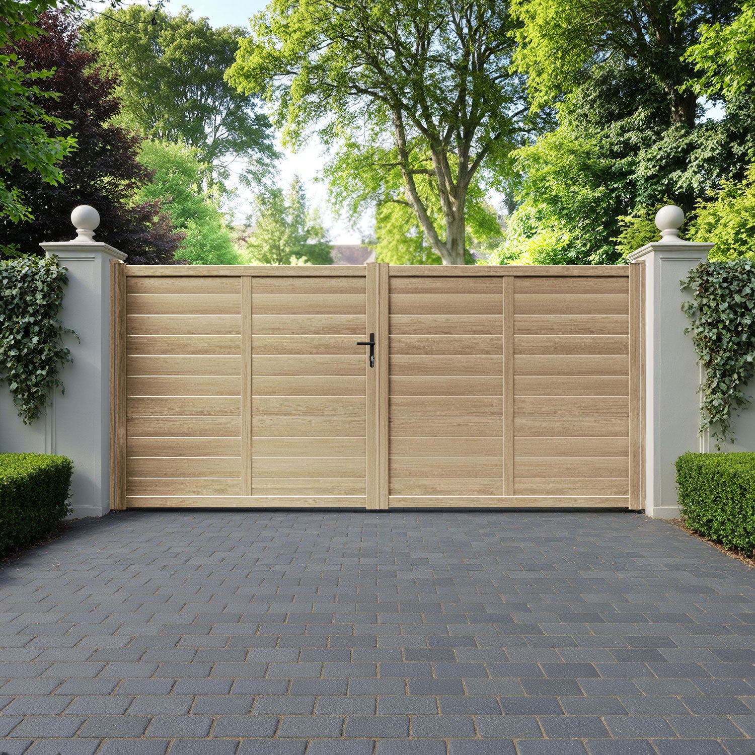 Kingsford Aluminium Straight Top Driveway Gate