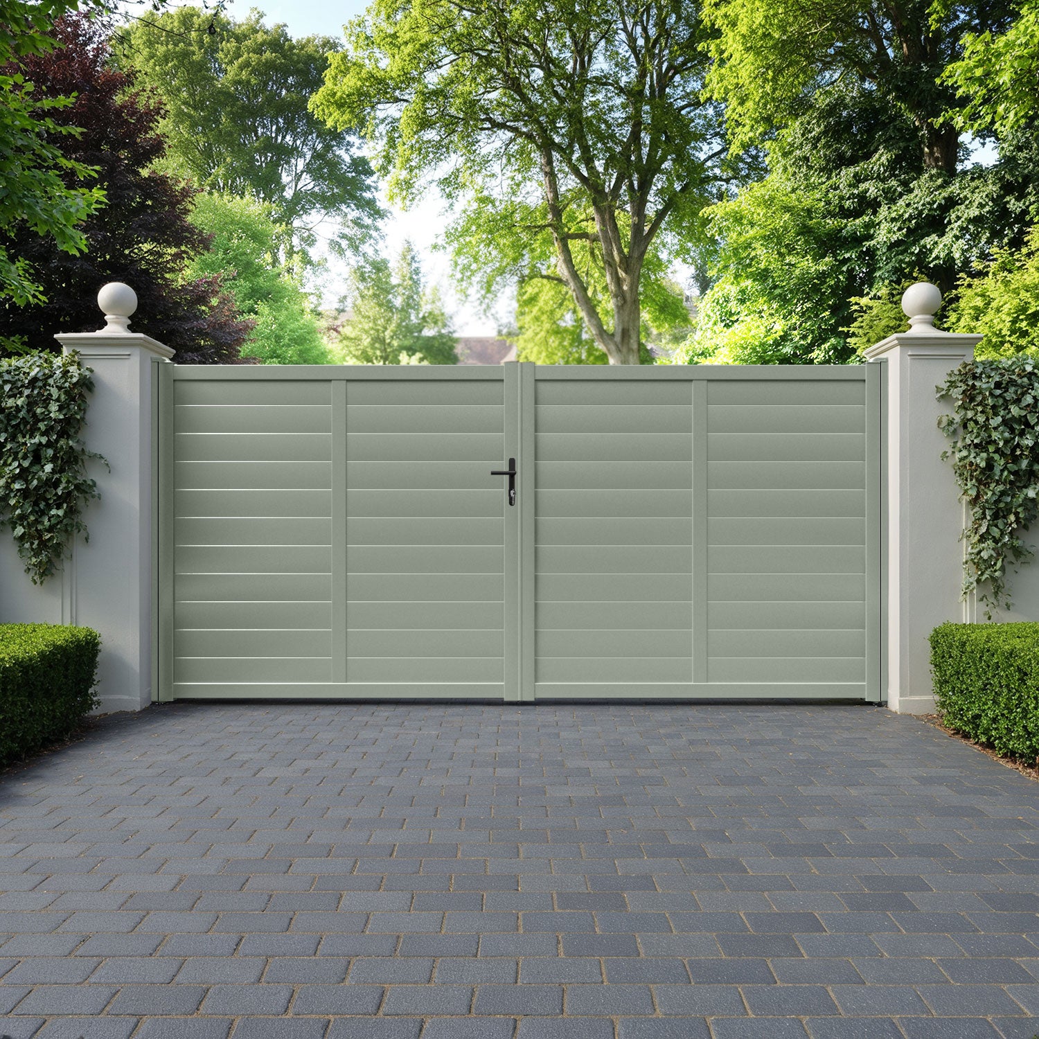 Kingsford Aluminium Straight Top Driveway Gate