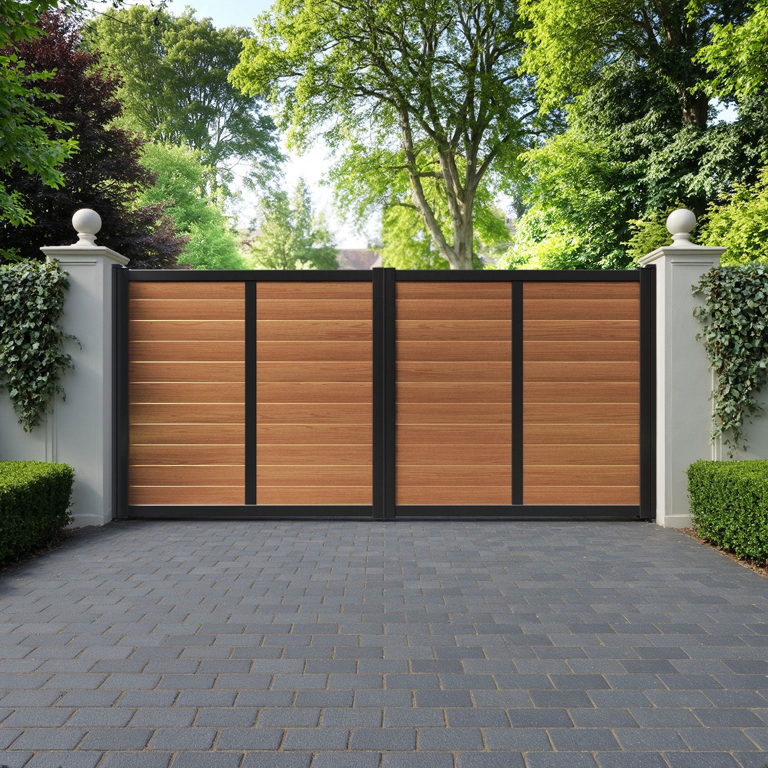 Kingsford Aluminium Straight Top Driveway Gate