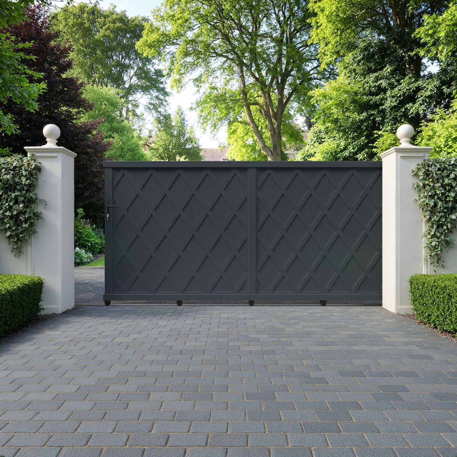 Ashfield Aluminium Sliding Straight Top Driveway Gate