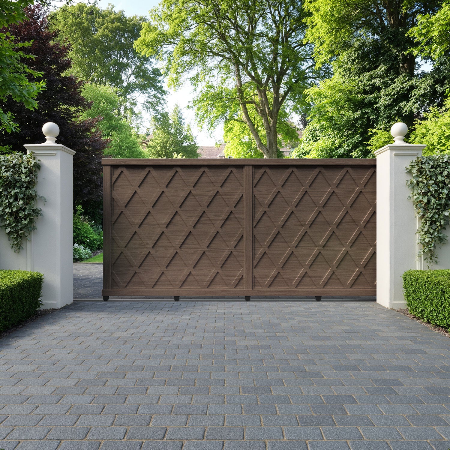 Ashfield Aluminium Sliding Straight Top Driveway Gate