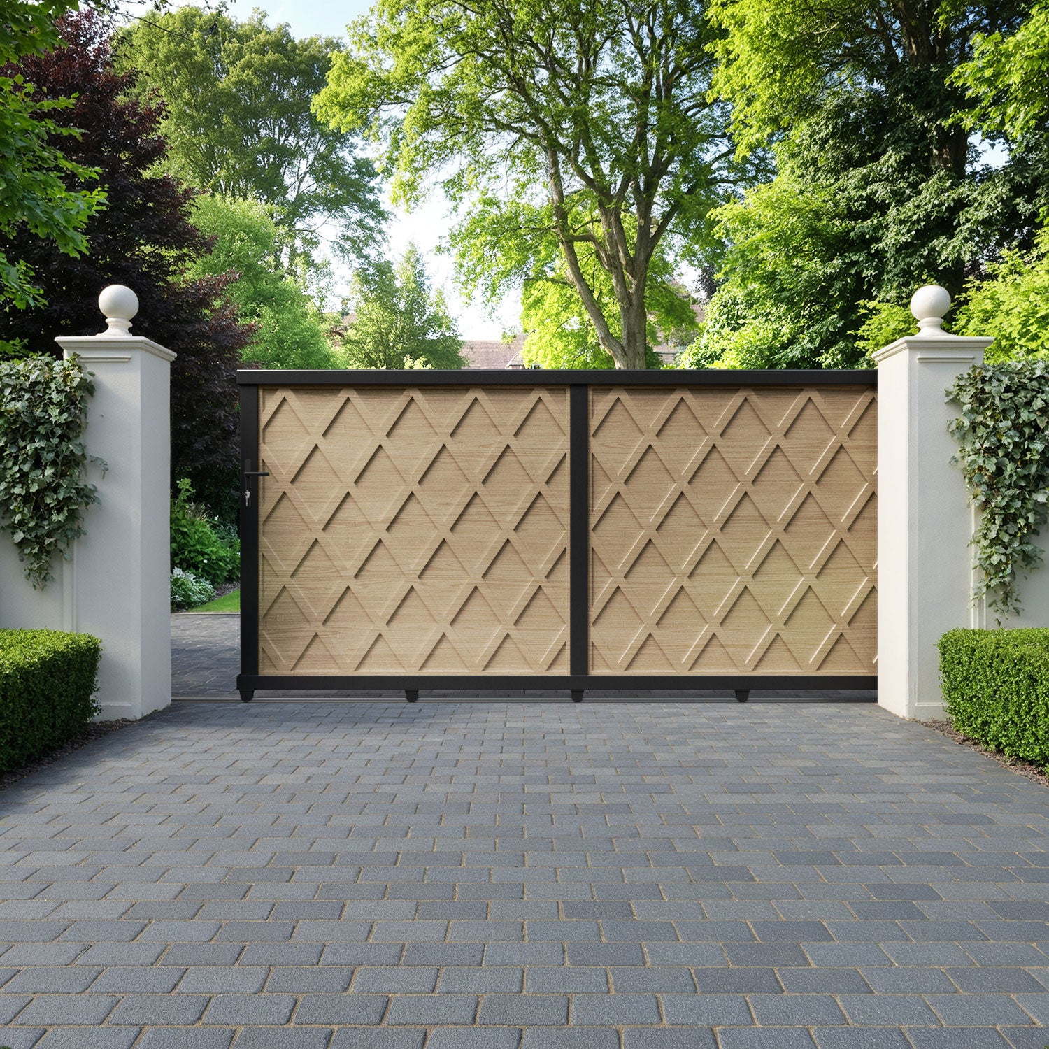 Ashfield Aluminium Sliding Straight Top Driveway Gate