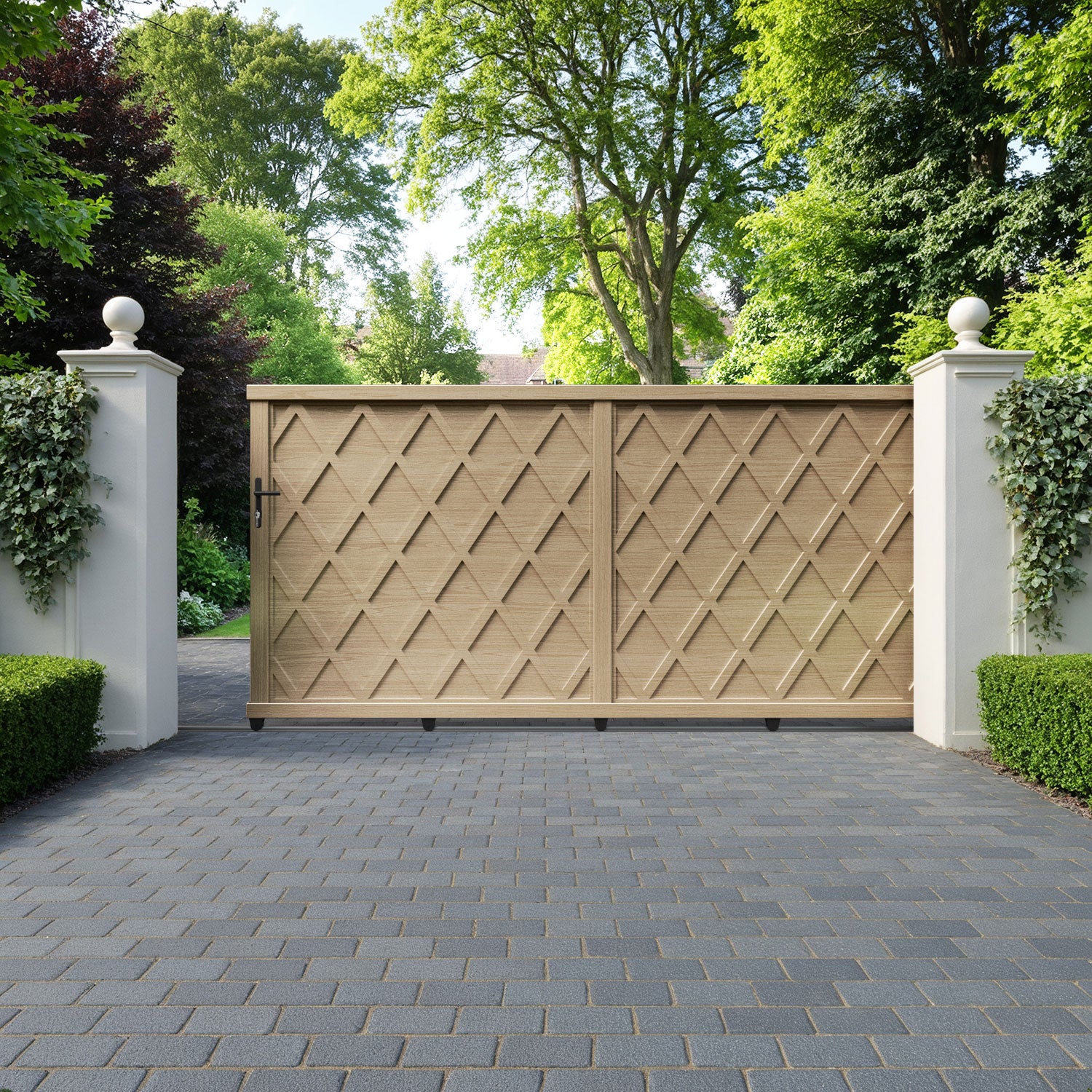Ashfield Aluminium Sliding Straight Top Driveway Gate