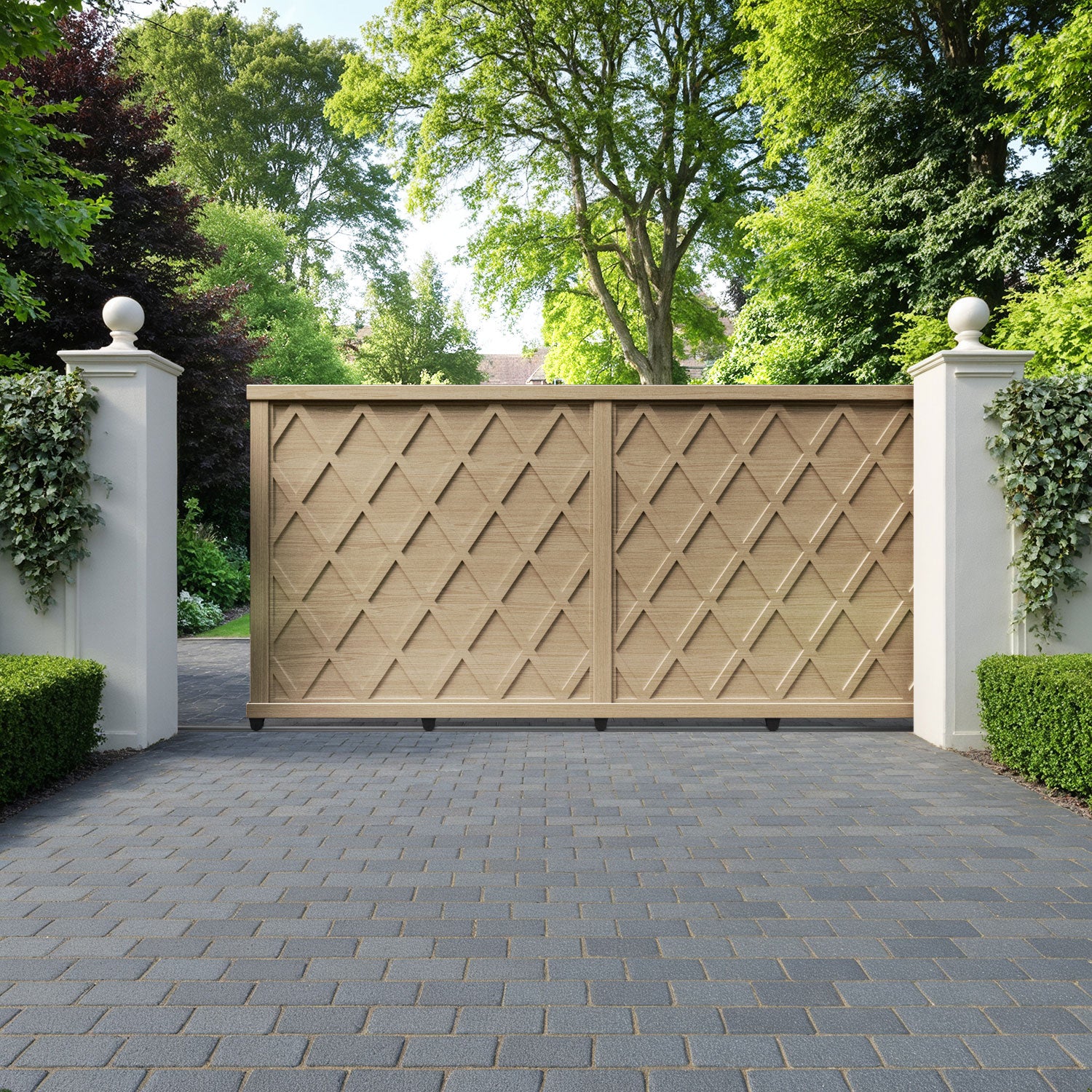 Ashfield Aluminium Sliding Straight Top Driveway Gate