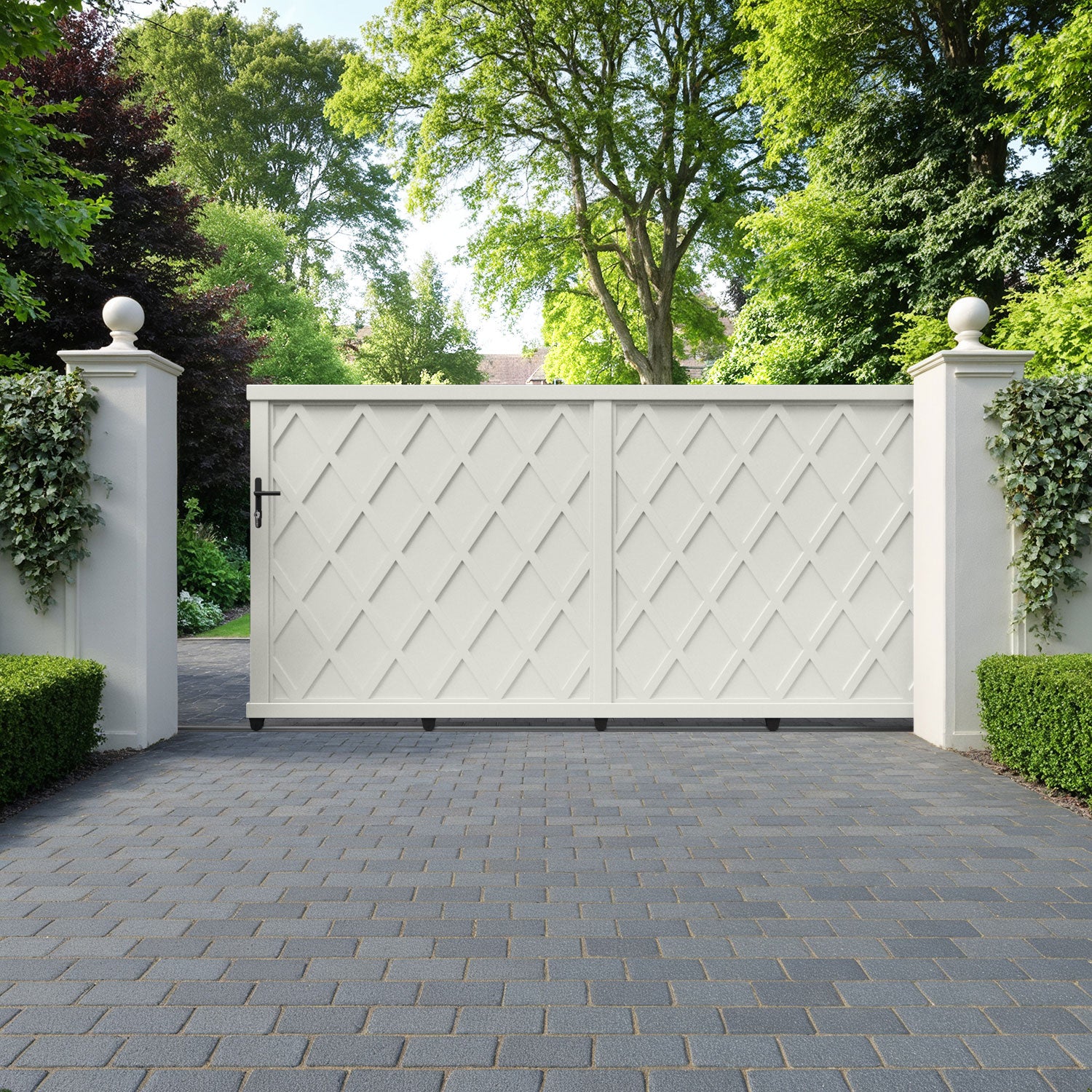 Ashfield Aluminium Sliding Straight Top Driveway Gate