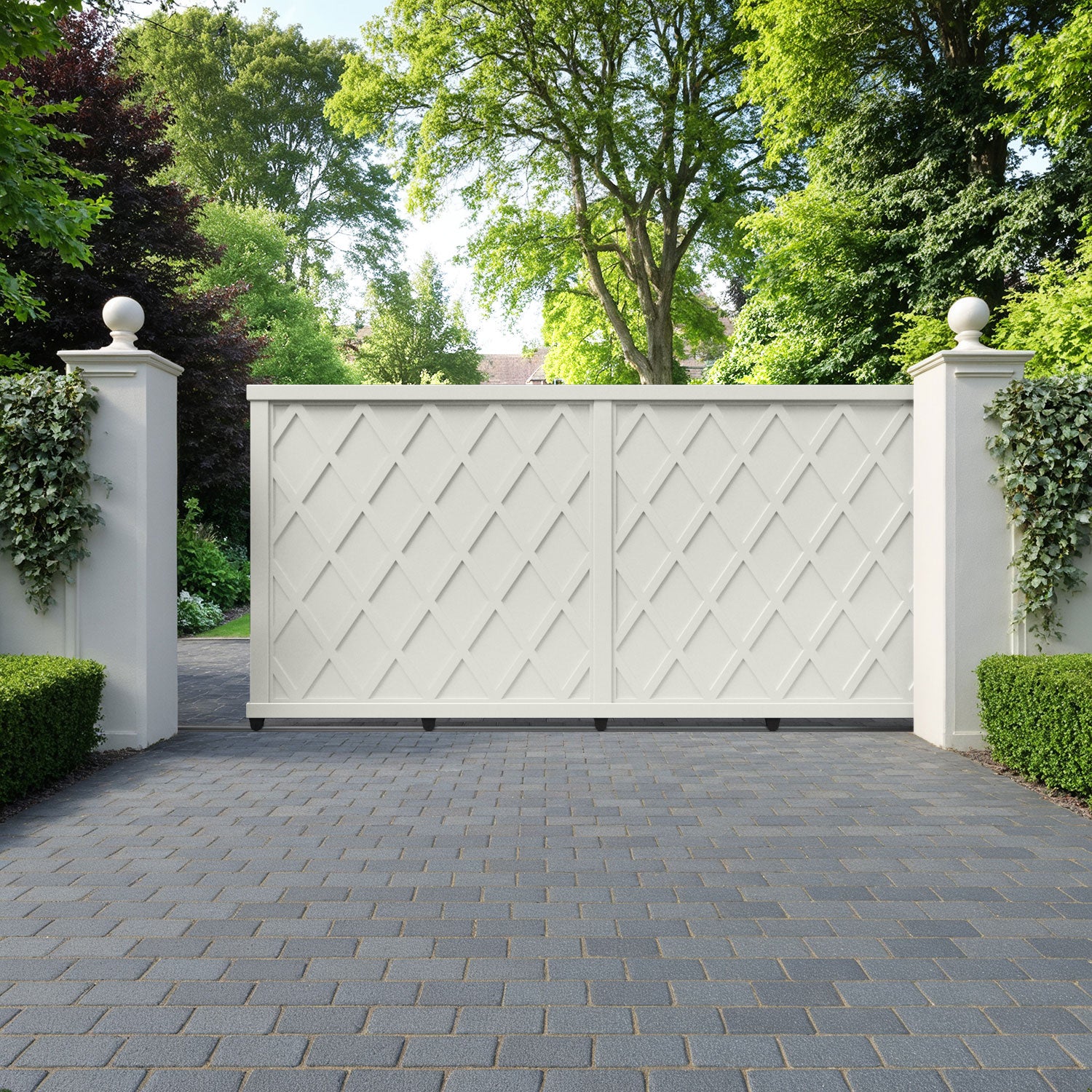 Ashfield Aluminium Sliding Straight Top Driveway Gate