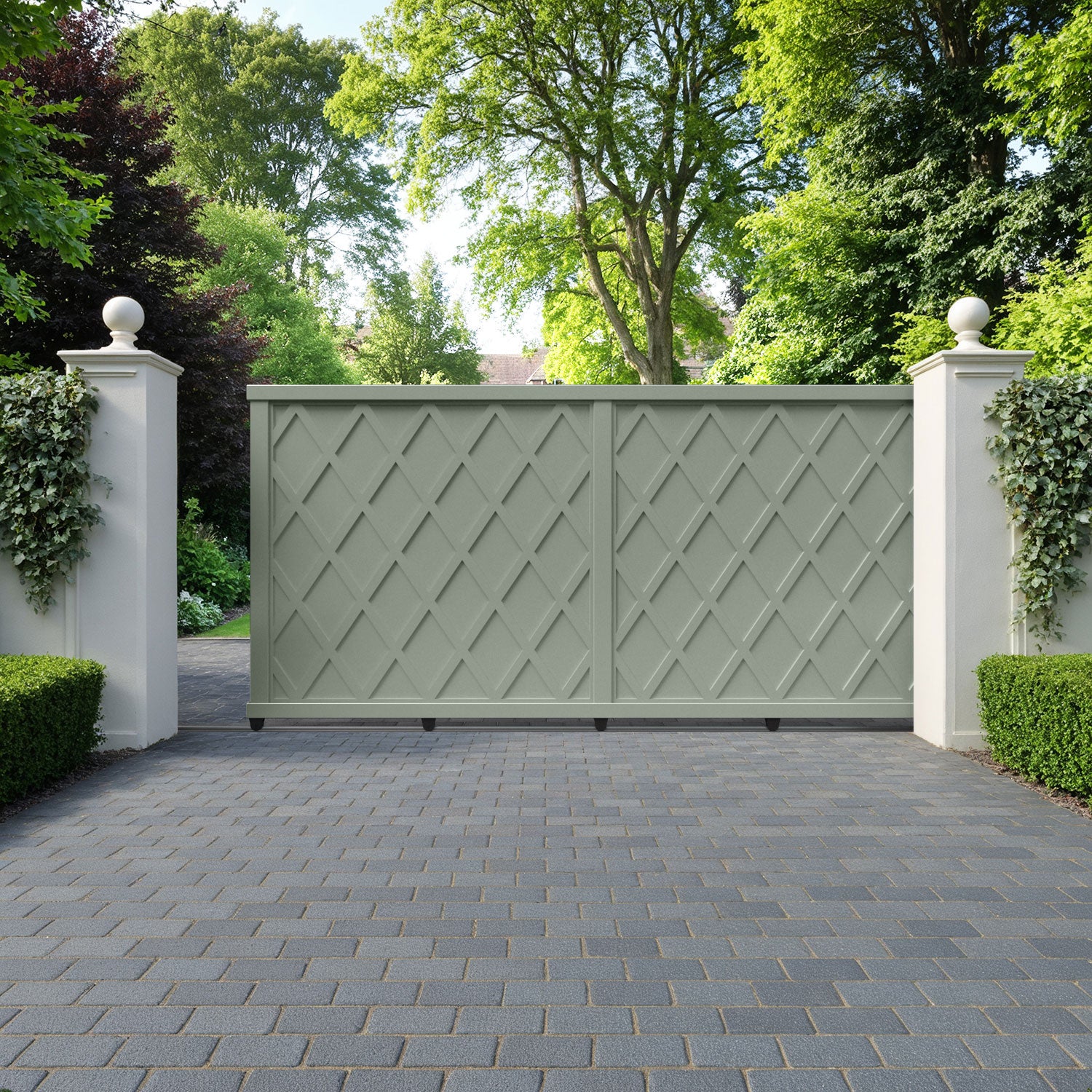 Ashfield Aluminium Sliding Straight Top Driveway Gate