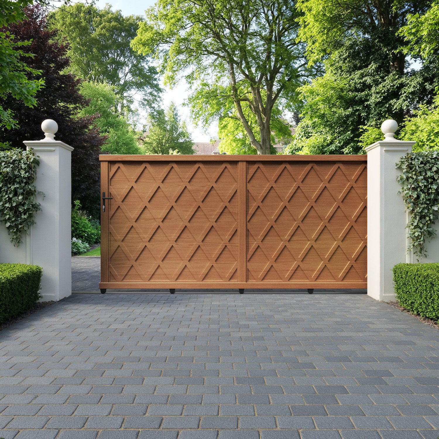 Ashfield Aluminium Sliding Straight Top Driveway Gate