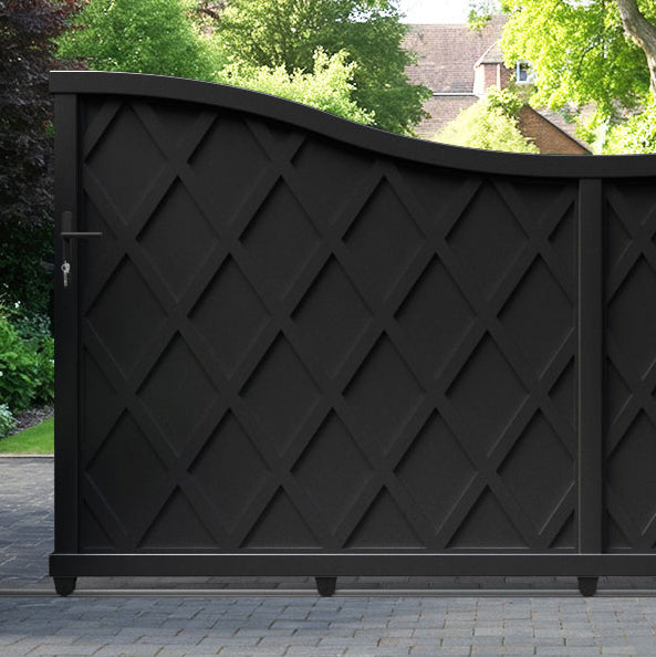 Ashfield Aluminium Sliding Low Middle Driveway Gate