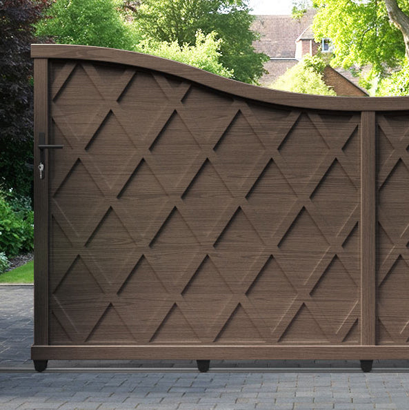 Ashfield Aluminium Sliding Low Middle Driveway Gate