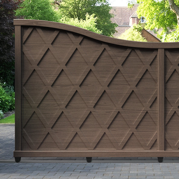 Ashfield Aluminium Sliding Low Middle Driveway Gate