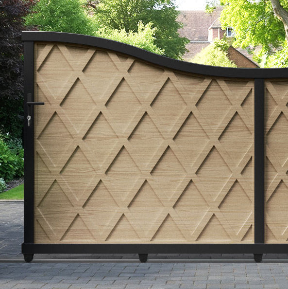 Ashfield Aluminium Sliding Low Middle Driveway Gate