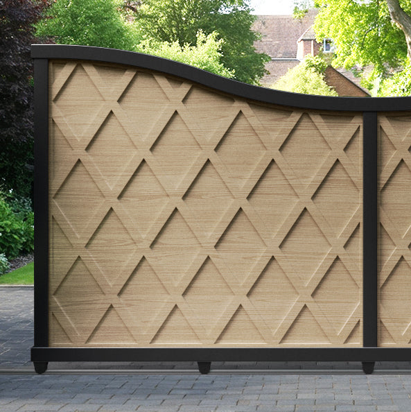 Ashfield Aluminium Sliding Low Middle Driveway Gate