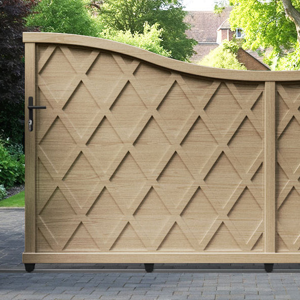 Ashfield Aluminium Sliding Low Middle Driveway Gate