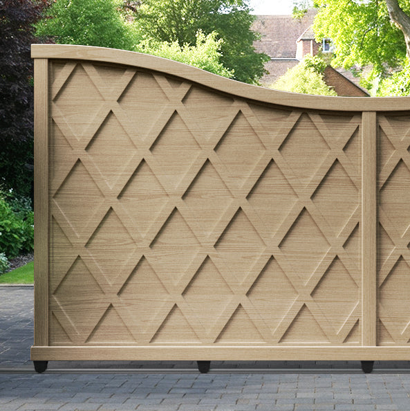 Ashfield Aluminium Sliding Low Middle Driveway Gate