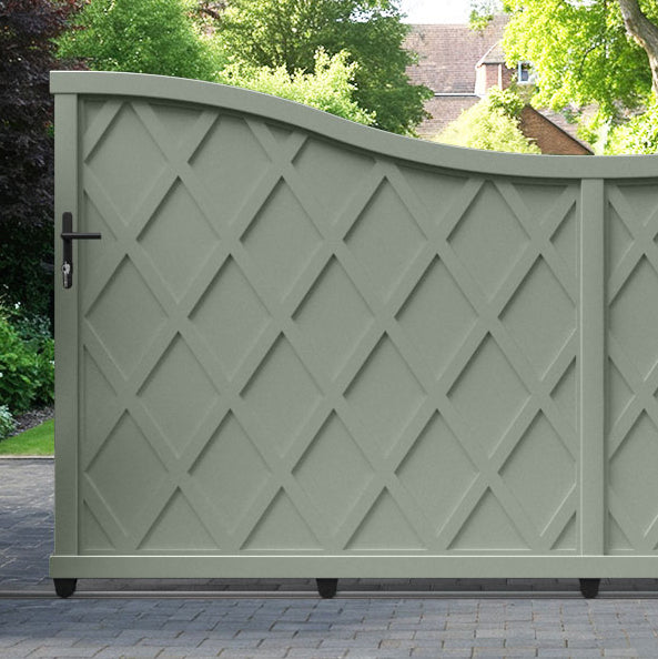 Ashfield Aluminium Sliding Low Middle Driveway Gate