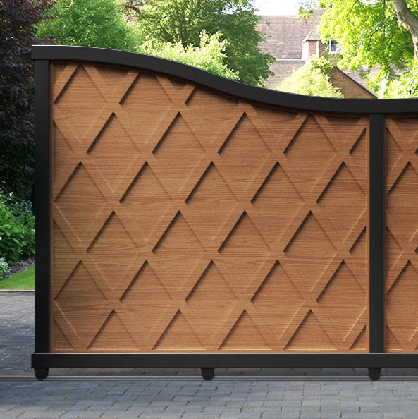 Ashfield Aluminium Sliding Low Middle Driveway Gate