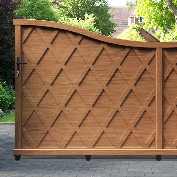 Ashfield Aluminium Sliding Low Middle Driveway Gate