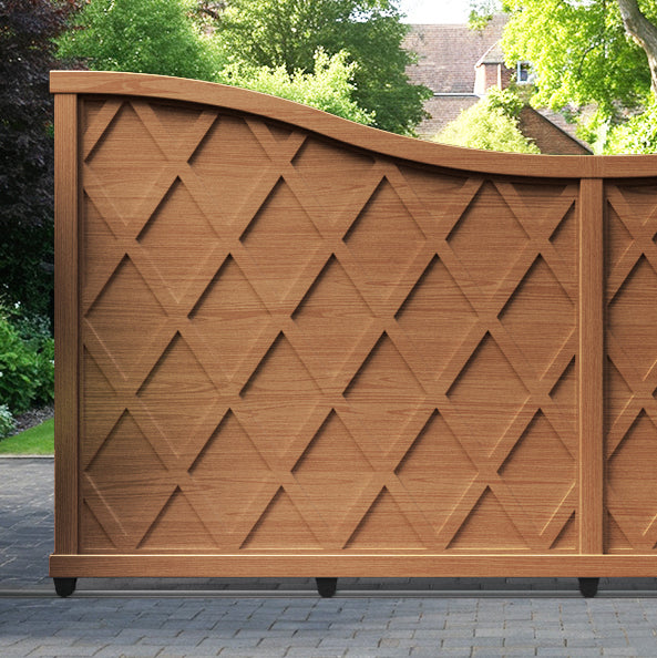 Ashfield Aluminium Sliding Low Middle Driveway Gate