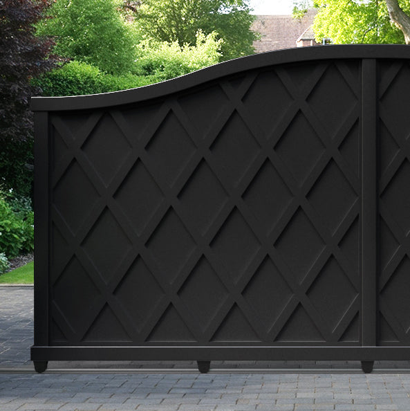 Ashfield Aluminium Sliding High Middle Driveway Gate