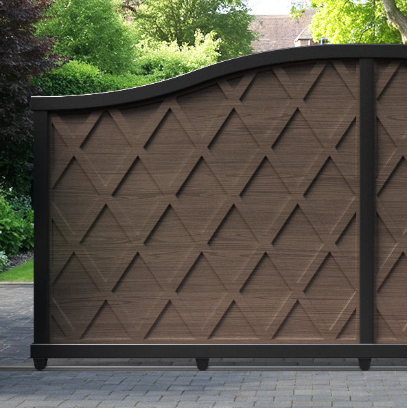 Ashfield Aluminium Sliding High Middle Driveway Gate