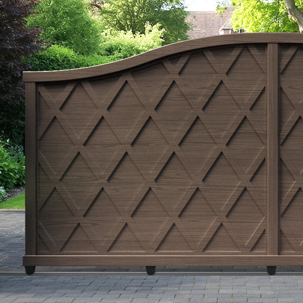 Ashfield Aluminium Sliding High Middle Driveway Gate