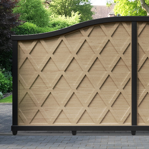 Ashfield Aluminium Sliding High Middle Driveway Gate