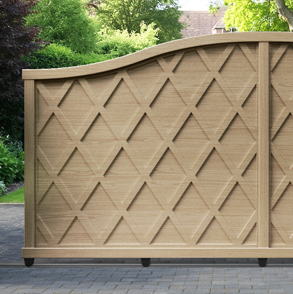 Ashfield Aluminium Sliding High Middle Driveway Gate